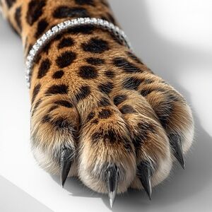 Leopard Print Faux Fur Bracelet